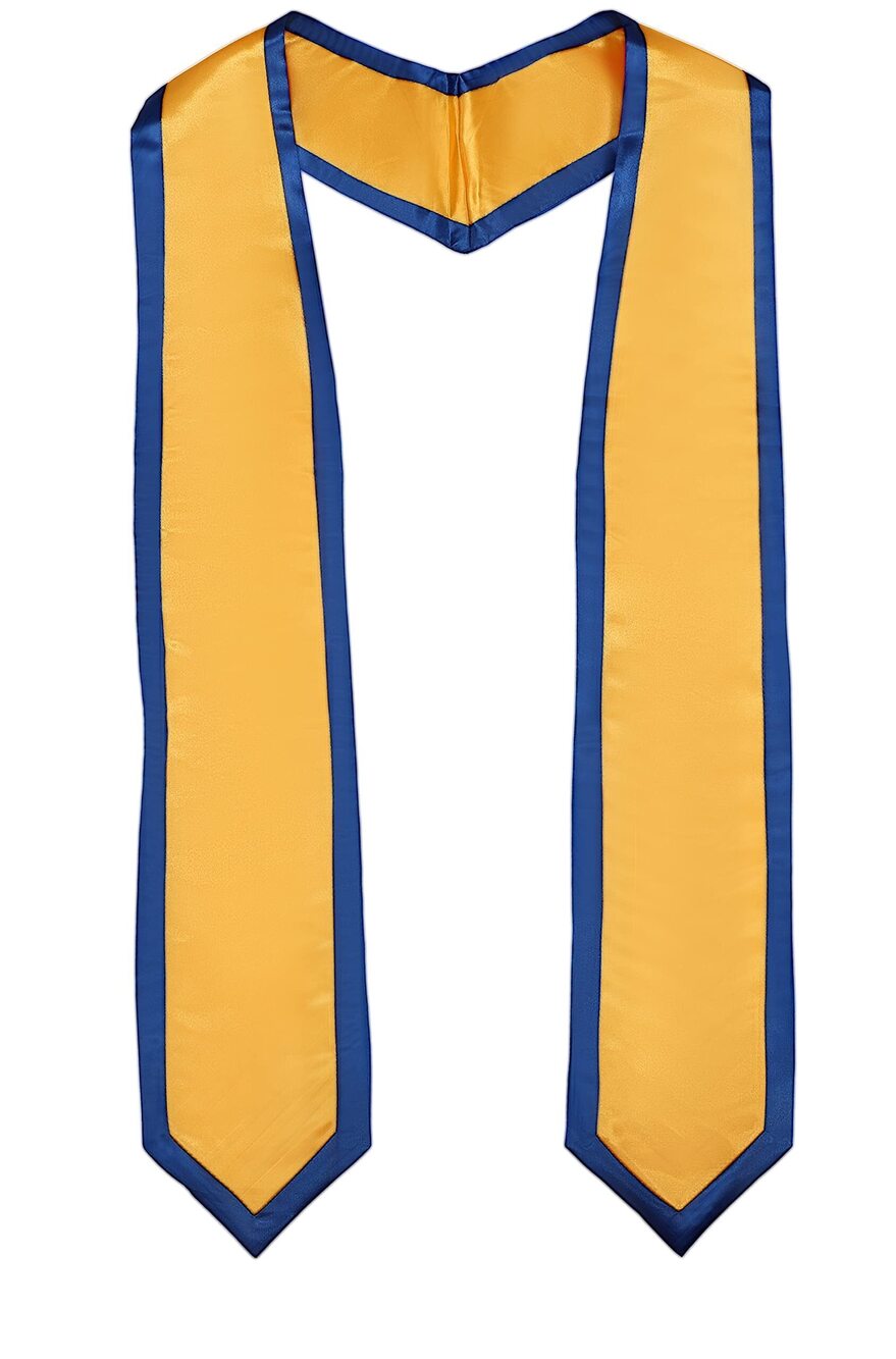 3673 Unisex Adult Graduation Honor Stole Classic End With Trim 72" Long